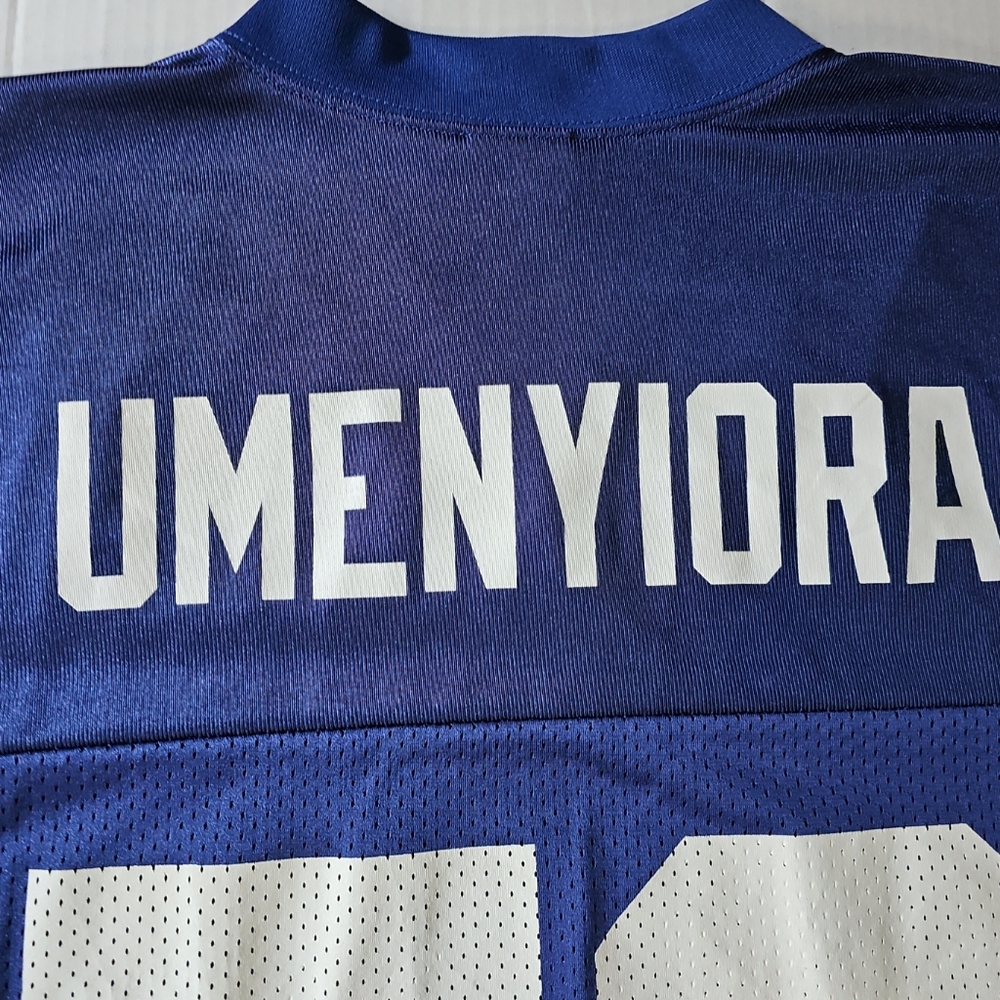 New York Giants Osi Umenyiora Reebok NFL Blue  Jersey Men's size XL Football - Picture 8 of 12